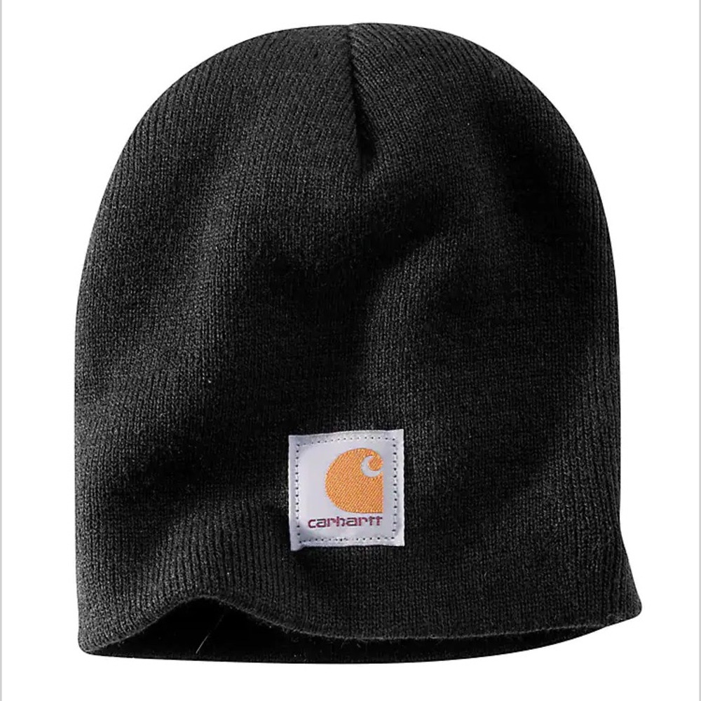 Black skull cap style Carhartt beanie brand new never worn!!